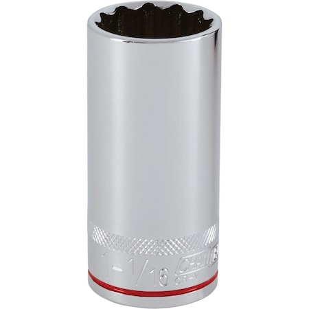 Channellock 1/2 In. Drive 1-1/16 In. 12-Point Deep Standard Socket 344005